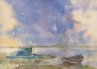 StoreGal/store/Watercolor/_thb_Landscape with boats.jpg